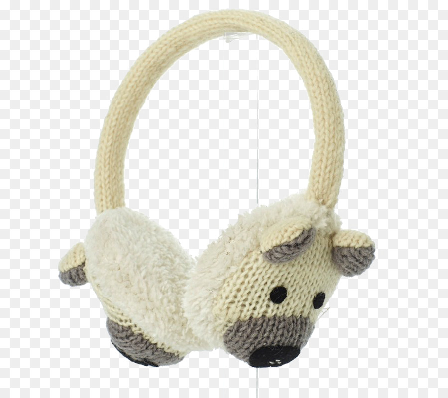 Cuffie di rete portatile Cuffie con microfono a forma di orecchio polare - cartone animato png paraorecchie