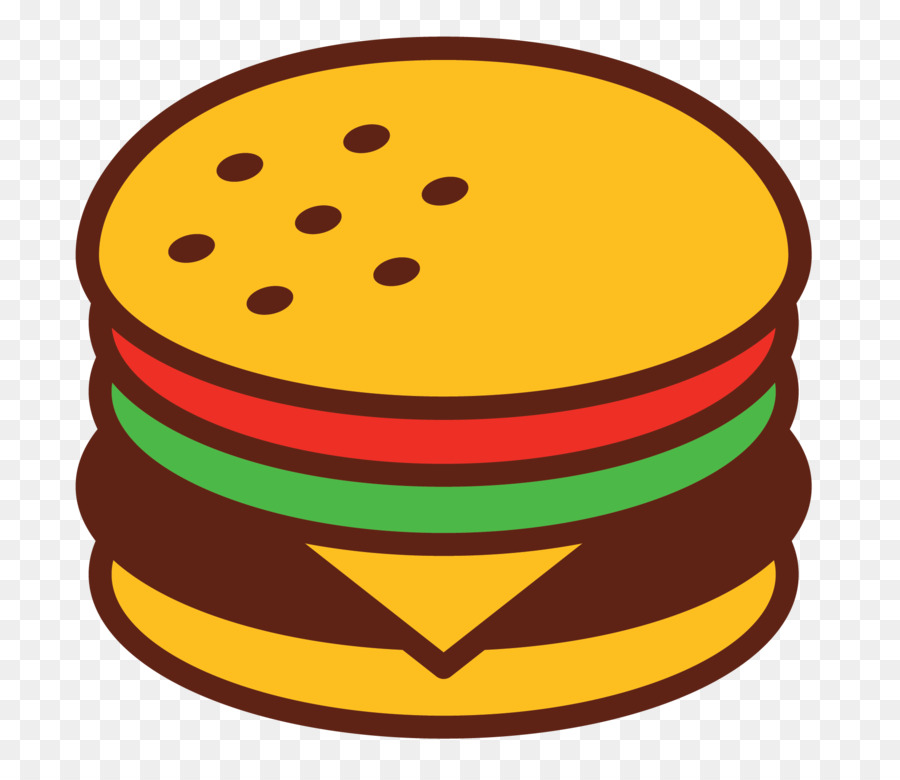 Hamburger ClipArt Charleston Beef Cheeseburger - Burger Emoji transparent Png Aufkleber
