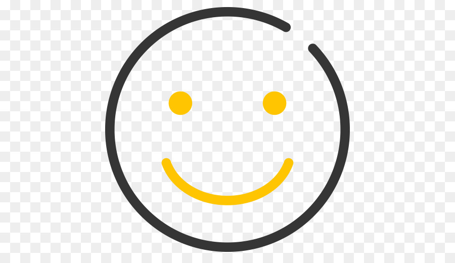 Faccina gialla Clip Art Line - faccia sorridente png cartoon allegro
