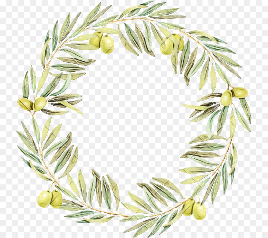 Christmas Watercolor Gift Wreath Eucalyptus Frame Twig Spruce Branch New Year clipart png