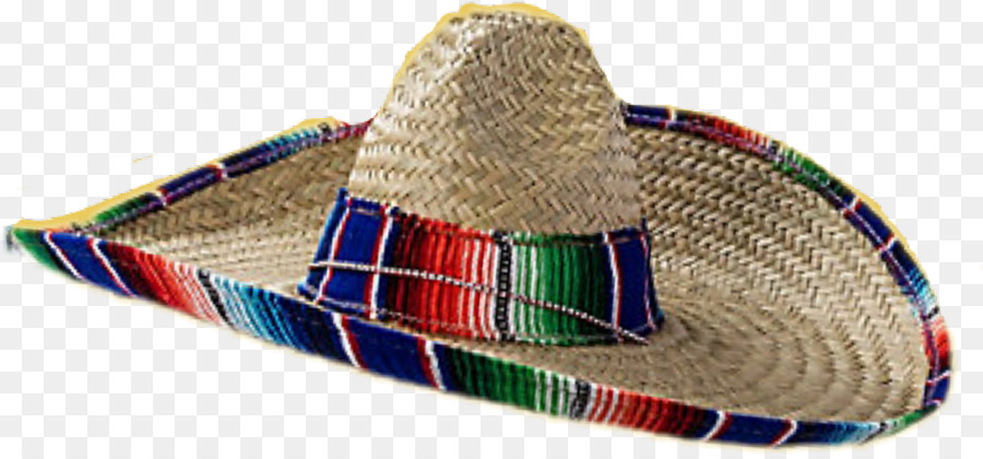 Cappello di paglia a tesa larga stile messicano Sombrero Charro Clip art - sfondo trasparente di sombrero png