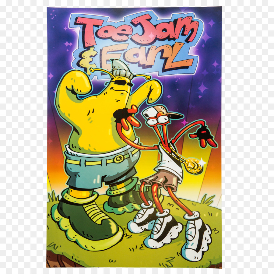 ToeJam & Earl in Panik auf Funkotron ToeJam & Earl: Zurück in den Groove Poster-Videospielen - Graf Cartoon Png Toejam