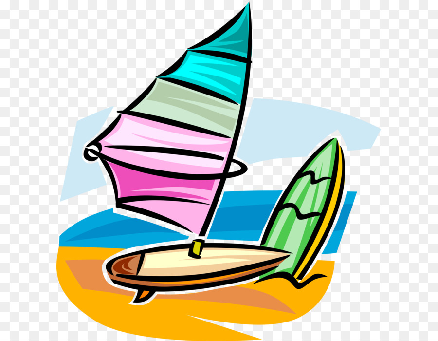 Clip Art Vektorgrafiken Windsurfen Illustration Portable Network Graphics - Windsurfer Sport Png Clipart