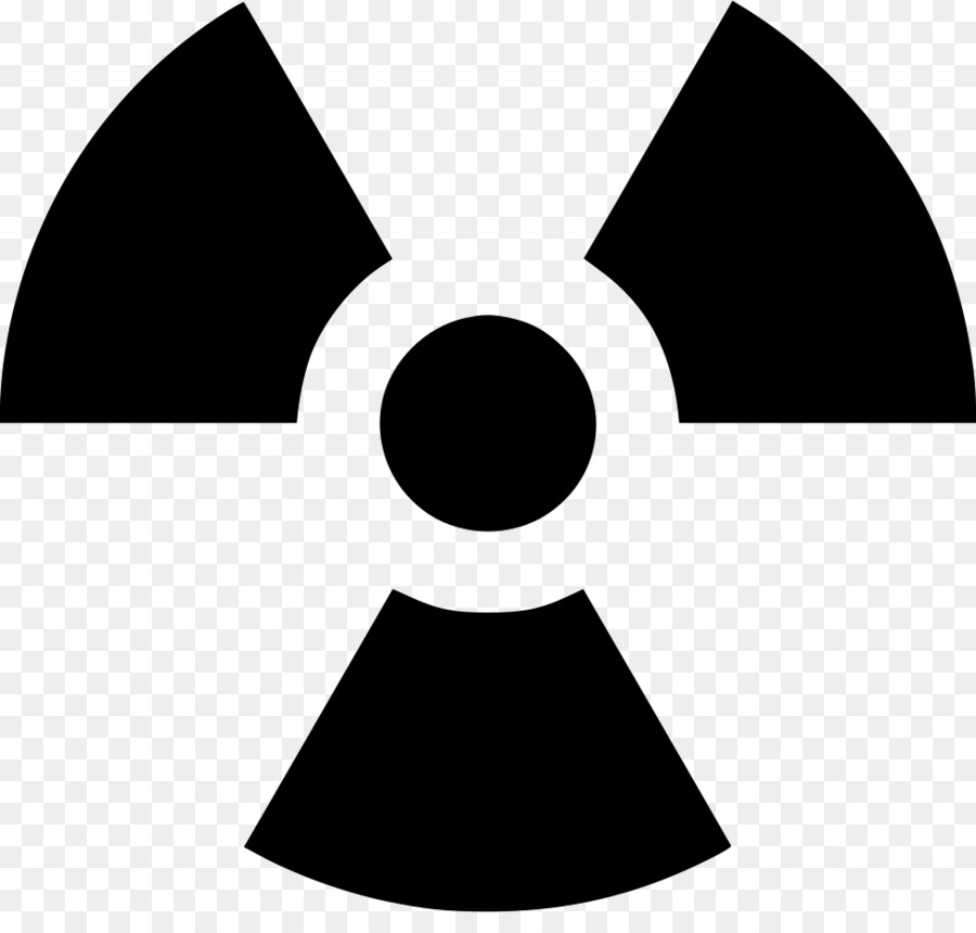 Grafica vettoriale Simbolo di pericolo di radiazioni - nucleare radioattivo png