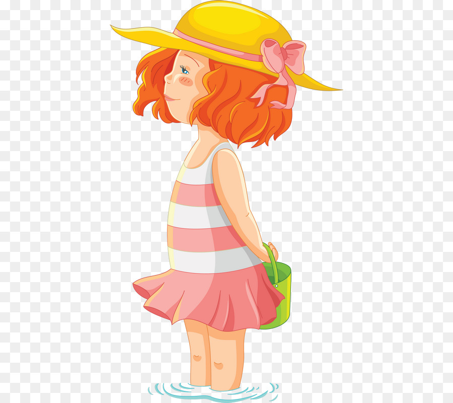 Minh họa Vector đồ họa Clip nghệ thuật Cô gái miễn phí - khuyến mãi part mùa hè nữ