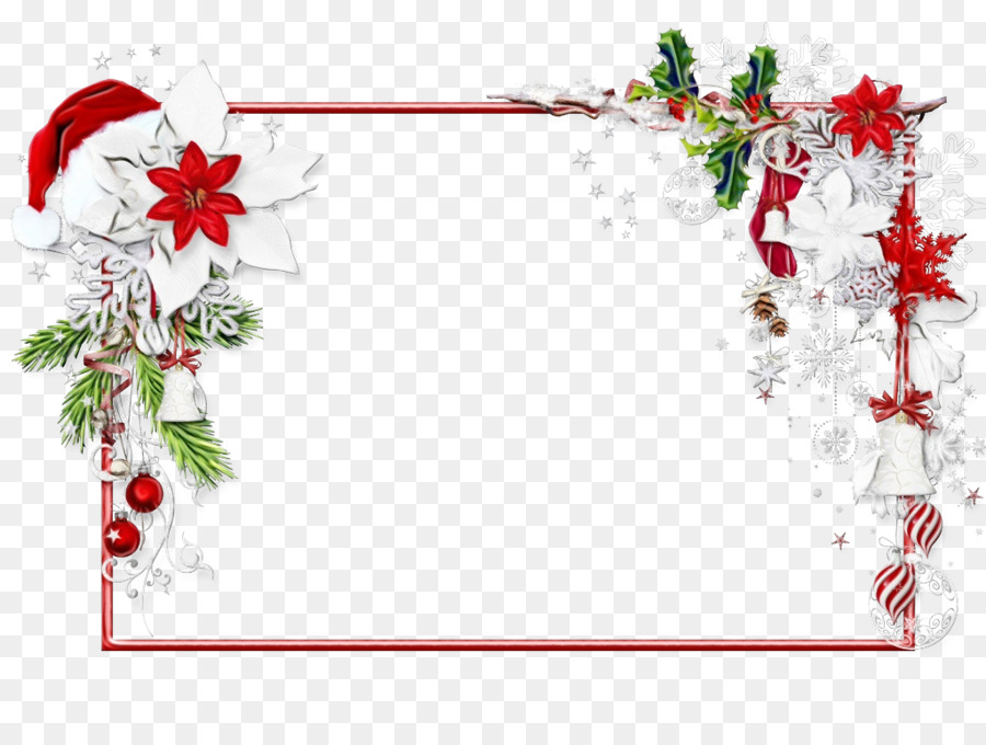 ClipArt di immagine di cornici di giorno di Natale di Babbo Natale - 