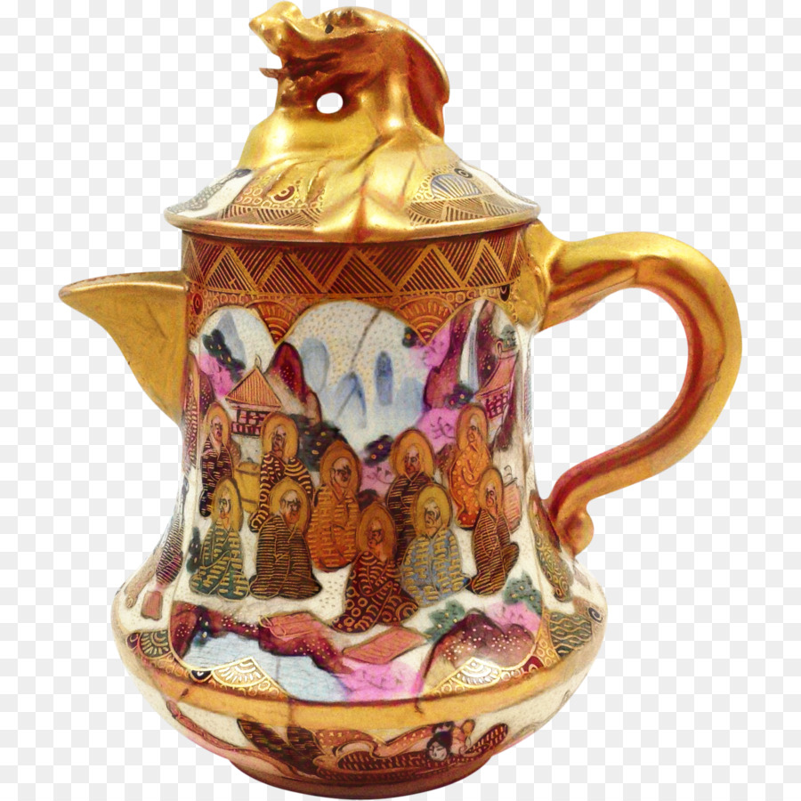 Servizio da tè in porcellana Teiera Satsuma - 