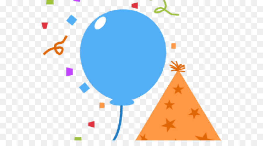 Ballon-Partyhut Tragbare Netzwerkgrafiken Konfetti - Freund Banner Hintergrund Png Geburtstag