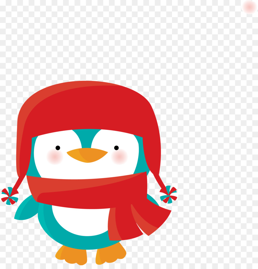 Immagine di giorno di Natale dell'illustrazione di arte di clip del pinguino - Cyber Lunedi