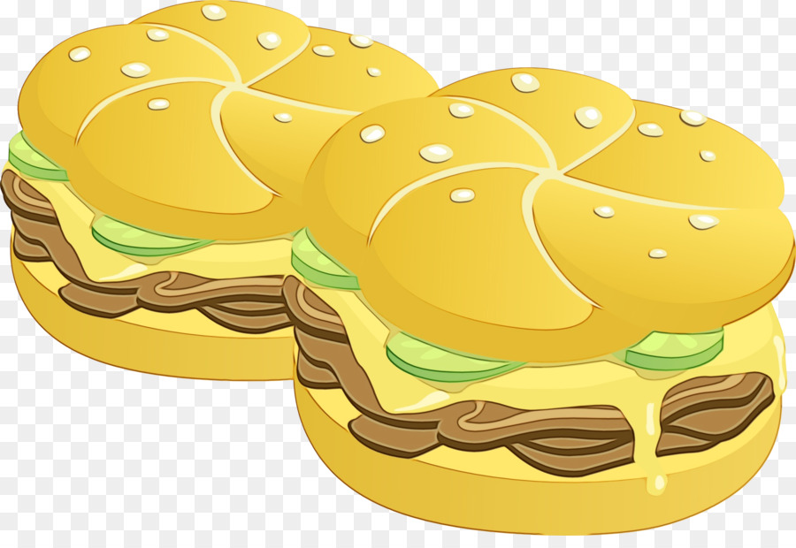 Đồng hồ phô mai nghệ thuật màu vàng Cheeseburger - 