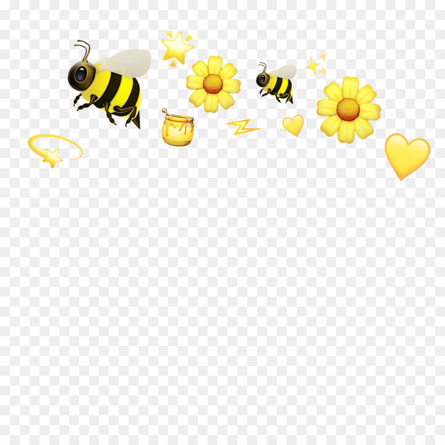 Honey bee Yellow Font prodotto - 