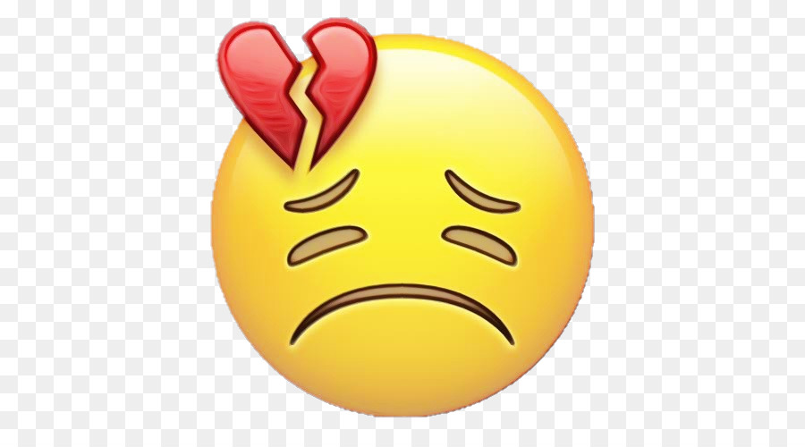 Emoji Gebrochenes Herz ClipArt Emoticon - 