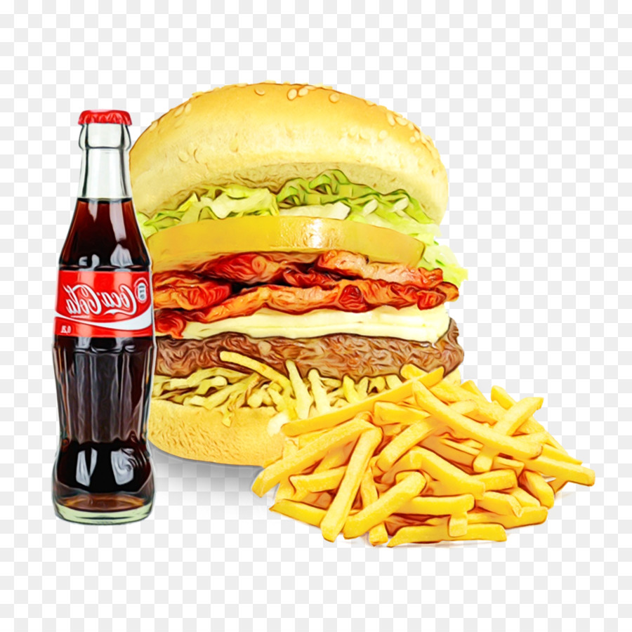 Patatine fritte Cheeseburger Whopper McDonald's Big Mac Hamburger di bufala - 