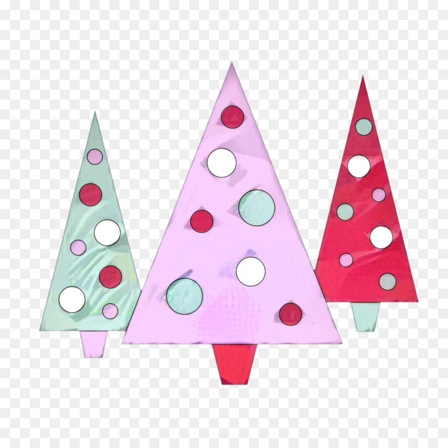 Albero di Natale Ornamento di Natale Triangolo Pattern giorno di Natale - 
