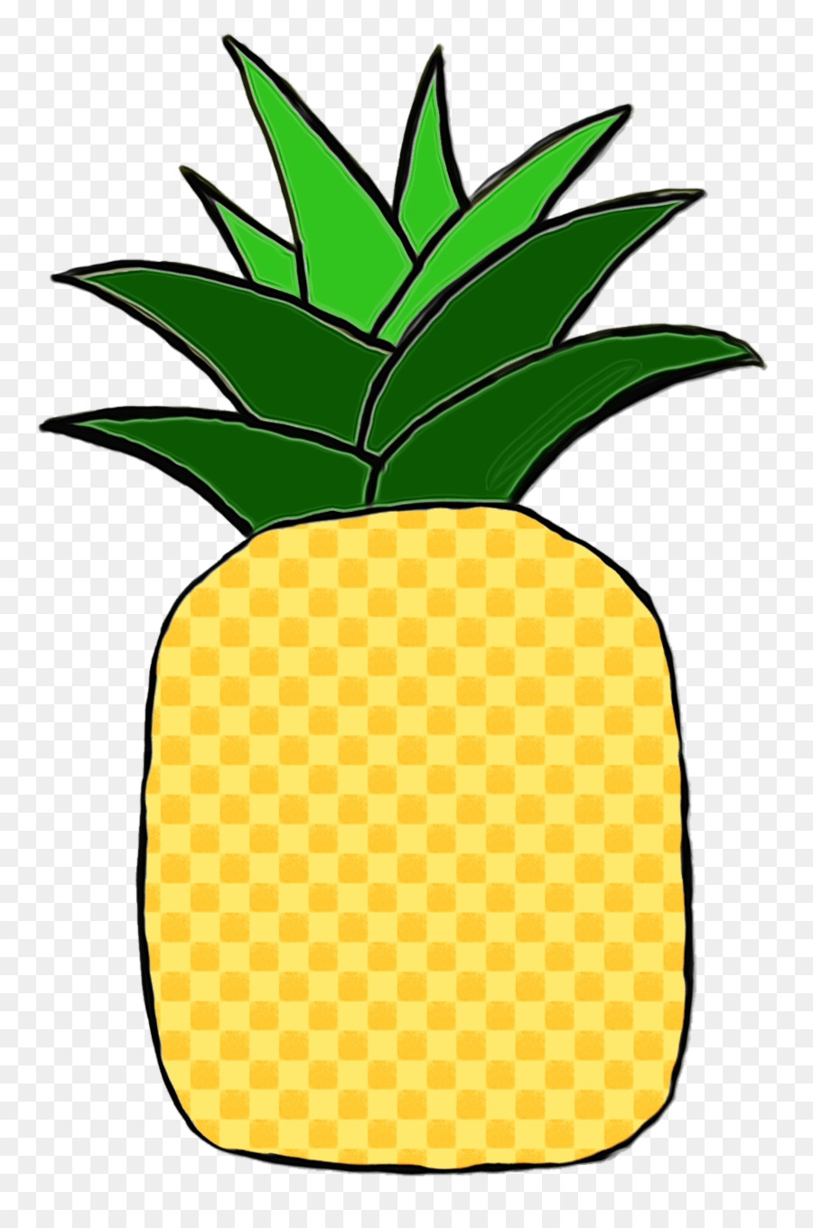 Illustrazione di clipart dell'illustrazione dei grafici della rete portatile dell'ananas - 