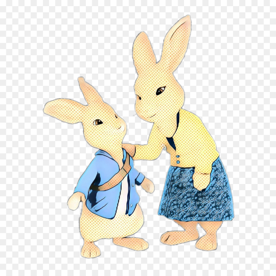 Kaninchen-Osterhasen-Figürchen-Karikatur - 