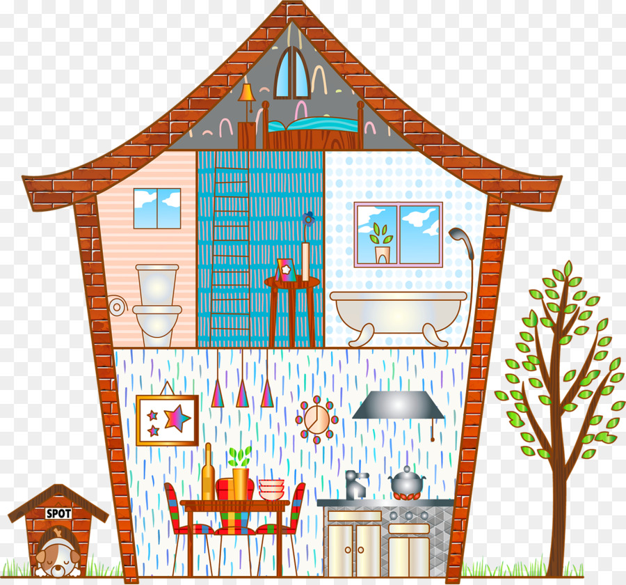 Wohnungsbau-Zeichnungs-Dachboden-Kalligraphietechnik - Rahmen Puppenhaus