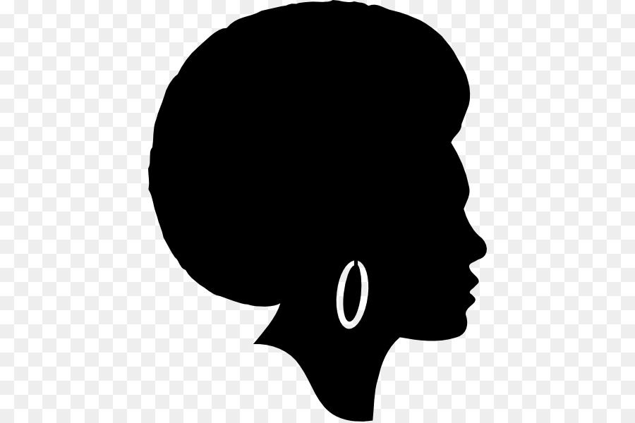 Silhouette Afro Vektorgrafiken ClipArt Mann - Rahmen schwarze Frau