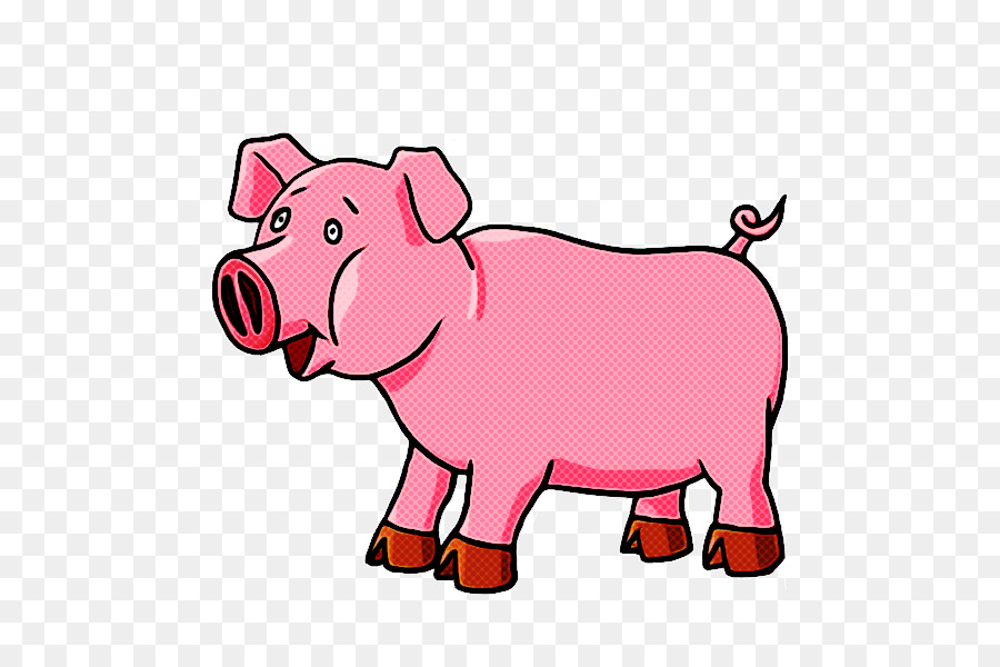 Fumetto di arte della clip grafica portatile di disegno del maiale - 