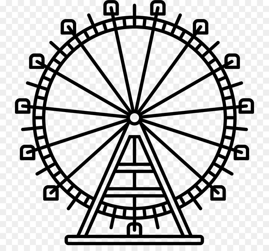 Viên khổng lồ Ferris Wheel Prater Vienna Vector đồ họa Minh họa - howard