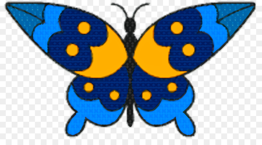Farfalla monarca Farfalle dai piedi scuri Clip art Motivo blu cobalto - 