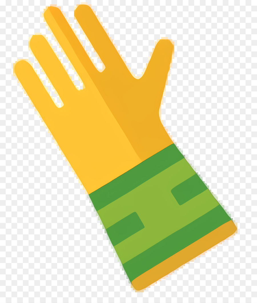 Finger Produktdesign Handschuh Gelb - 