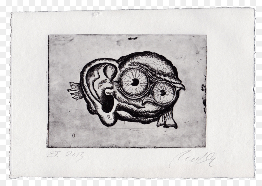 Owl Drawing / m / 02csf Illustrazione di pesce - Acquaforte