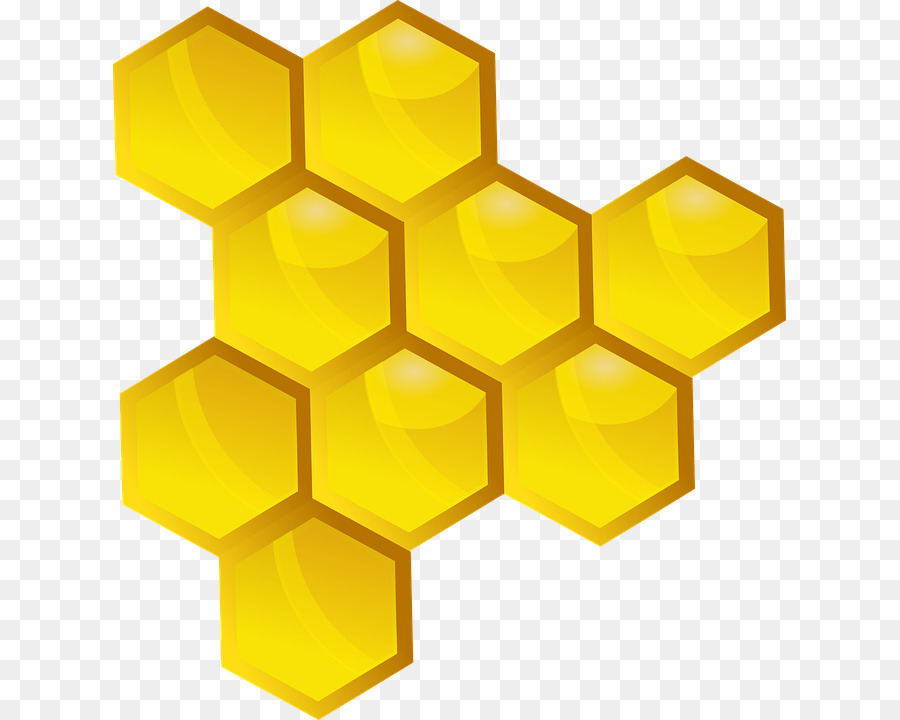 Queen bee Honeycomb Koningin Beehive - macro