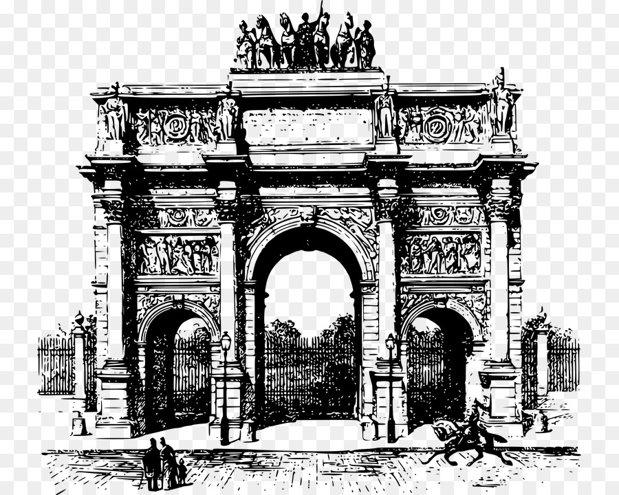 Arc de Triomphe du Carrousel ClipArt Grafik für tragbare Netzwerke Vektorgrafiken - elysees