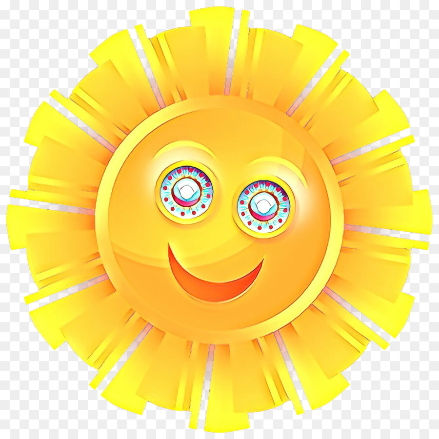 Smiley ClipArt gelbe Sonnenblume - 