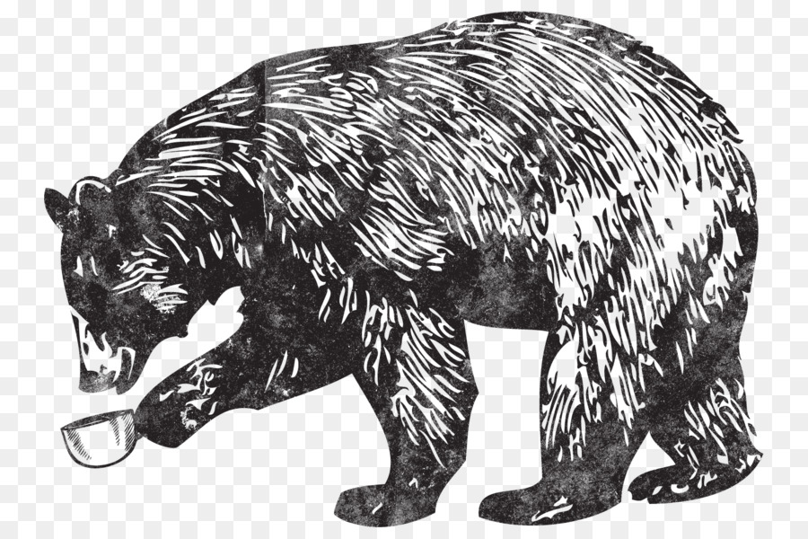 Grizzly bear Clip art Orso nero americano Caffè - orso grizzly degli Stati Uniti