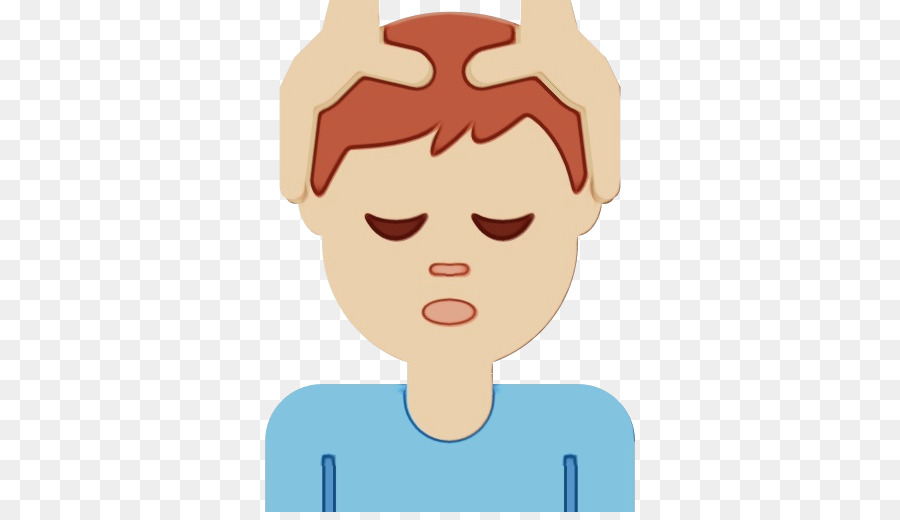 Emoji Massage Dunkle Haut Mann - 