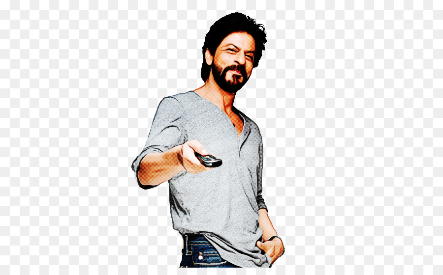 T-Shirt Shah Rukh Khan Indien-Mikrofon-Daumen - 