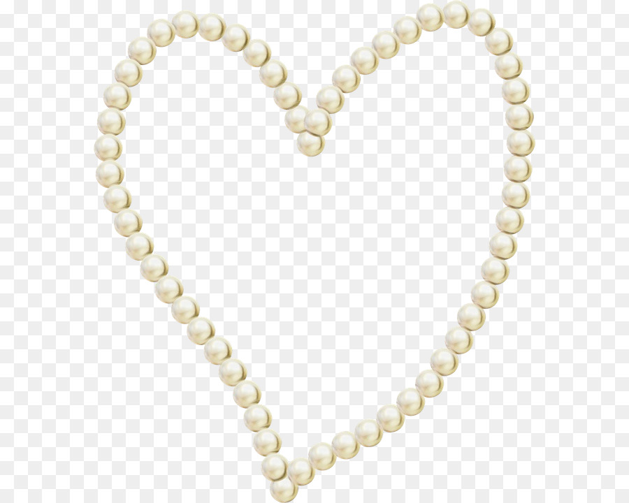 Perlenkette Körperschmuck Herz - 