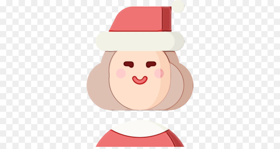 Santa Claus (M) Kopfbedeckung ClipArt Nase - 