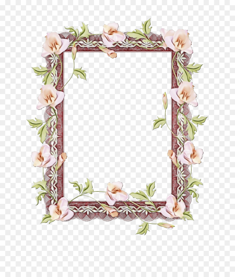 Floral Background Frame