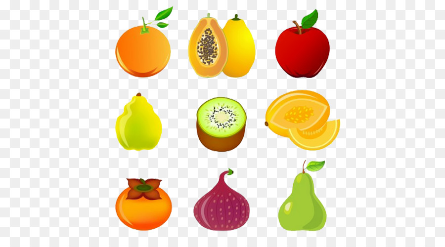 Vektorgrafiken Computer-Symbole herunterladen Obst - exotische Früchte