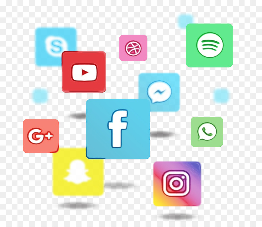 Social Media-Computer-Ikonen-tragbares Netz-Grafik-Marketing - 