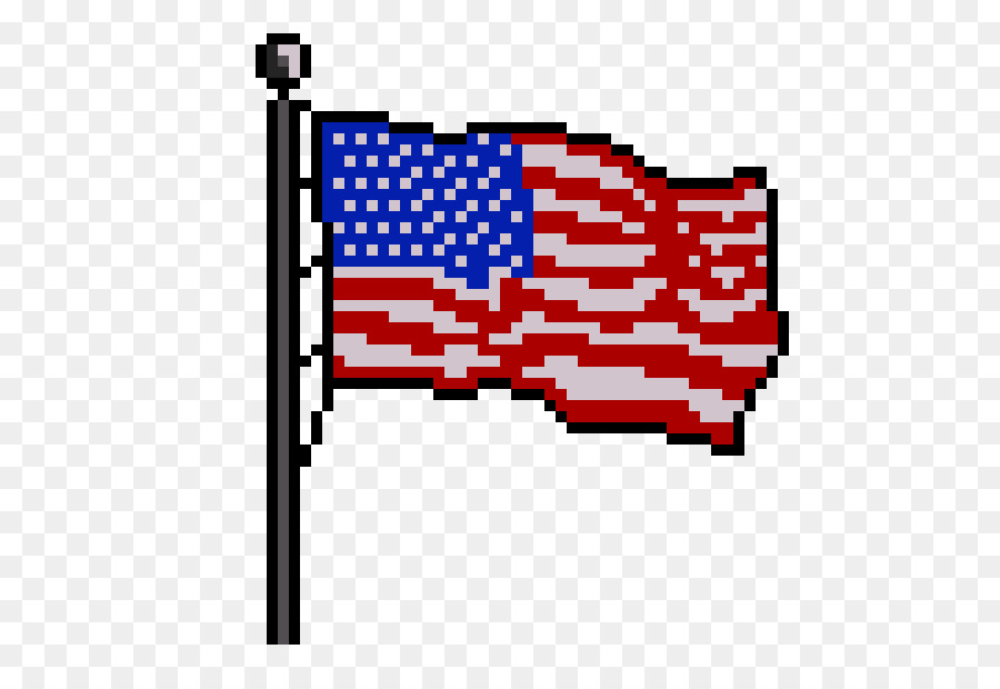 Bandiera degli Stati Uniti Bandiera degli Stati Uniti Pixel art Portable Network Graphics - pixel della bandiera americana