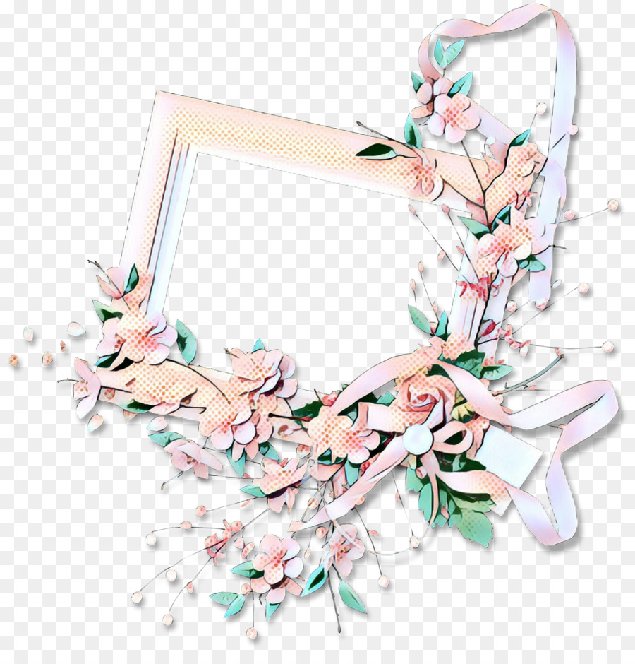 Immagine dei caratteri del fiore dell'illustrazione delle cornici - 