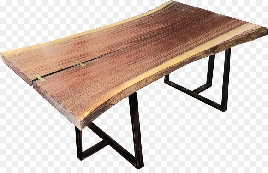 Tavolini da caffè compensato in legno duro rettangolare - 
