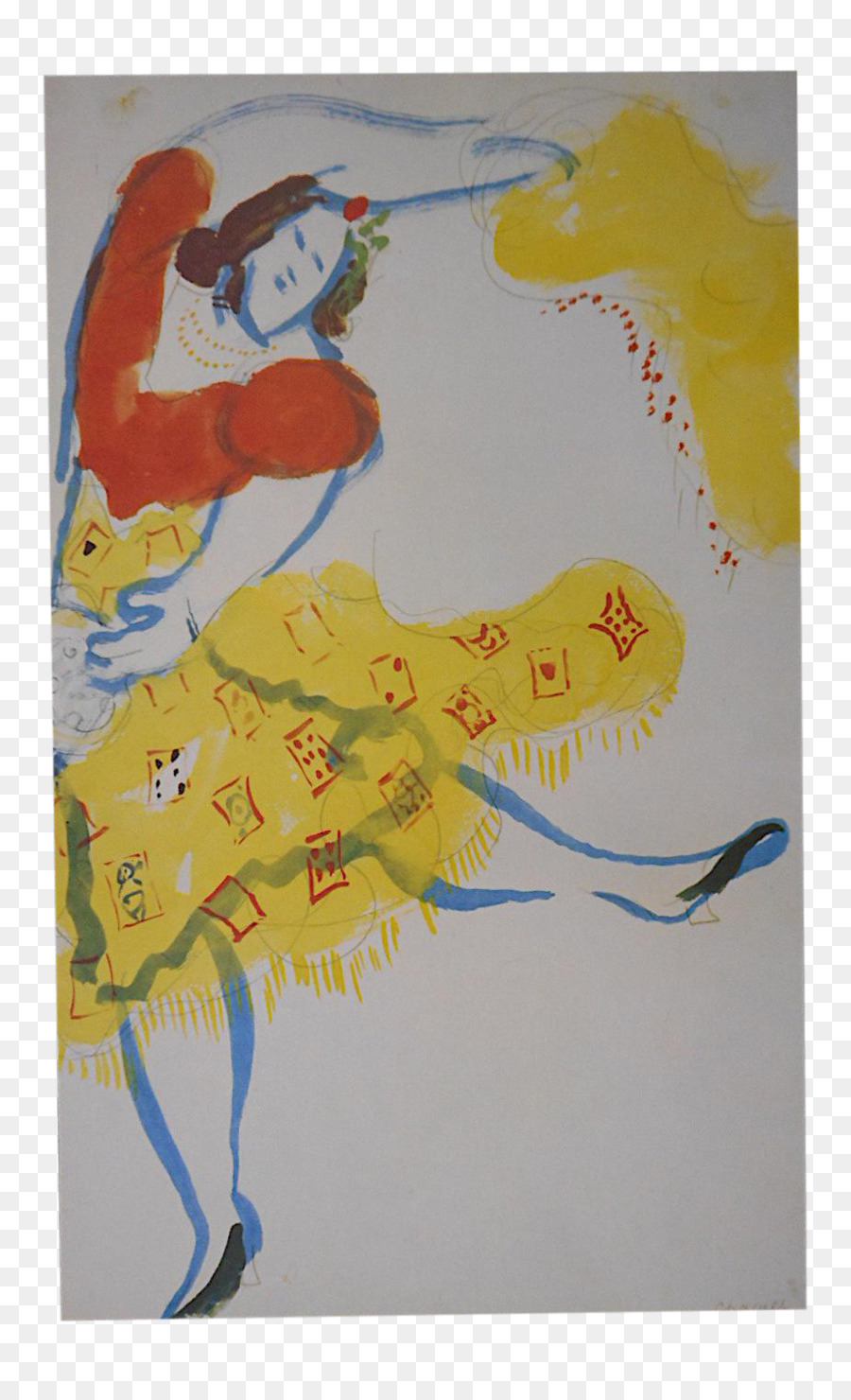 Pittura ad acquerello Il Museo del Pittore d'arte moderna - Chagall