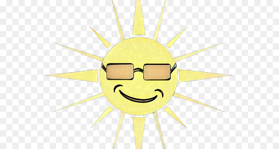Eye Smiley Sunglasses Yellow - 