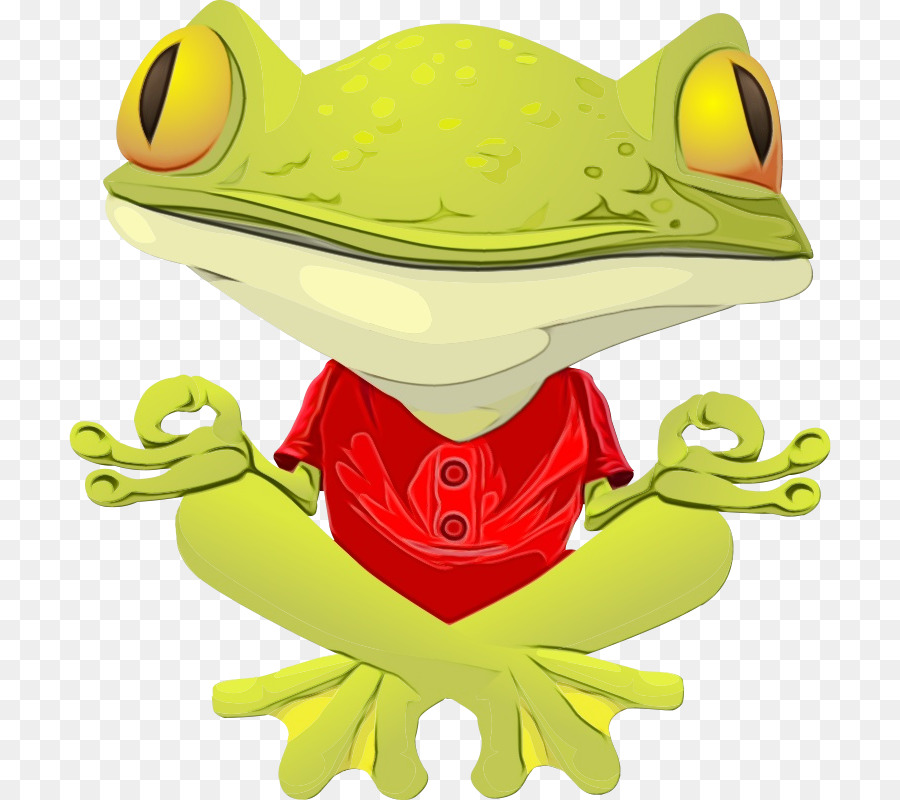 Kermit der Frosch 2 quadratischer Clipart-Aufkleber - 