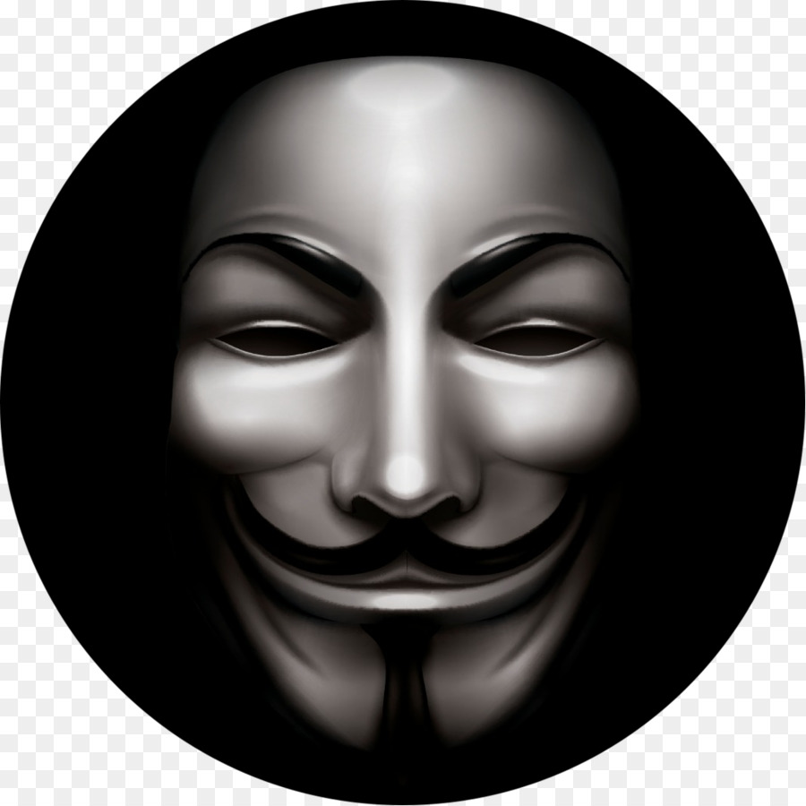 Anonimo anonimato Guy Fawkes maschera V per Vendetta Hacker - Anonimo