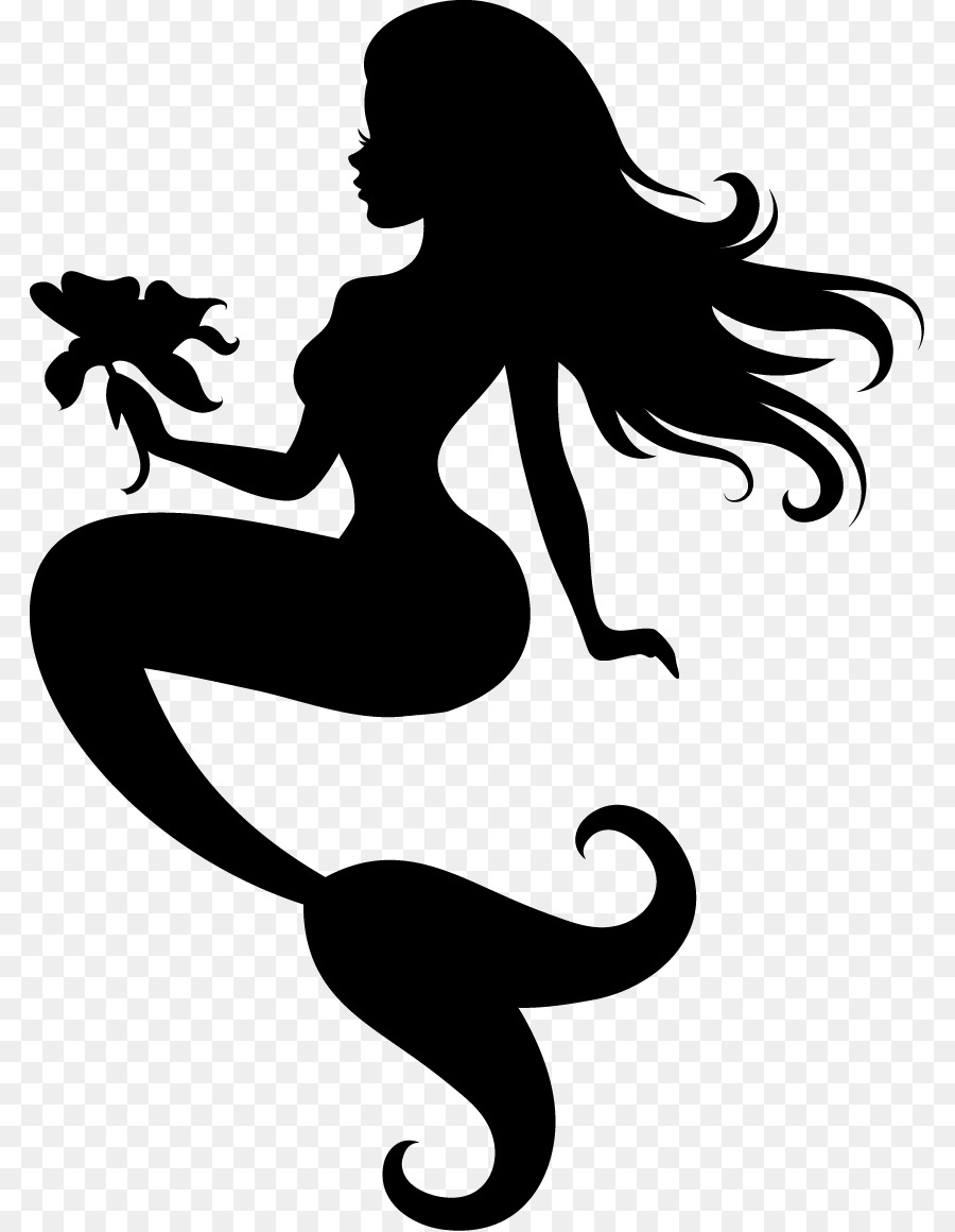 Mermaid Drawing png download - 843*1159 - Free Transparent Silhouette