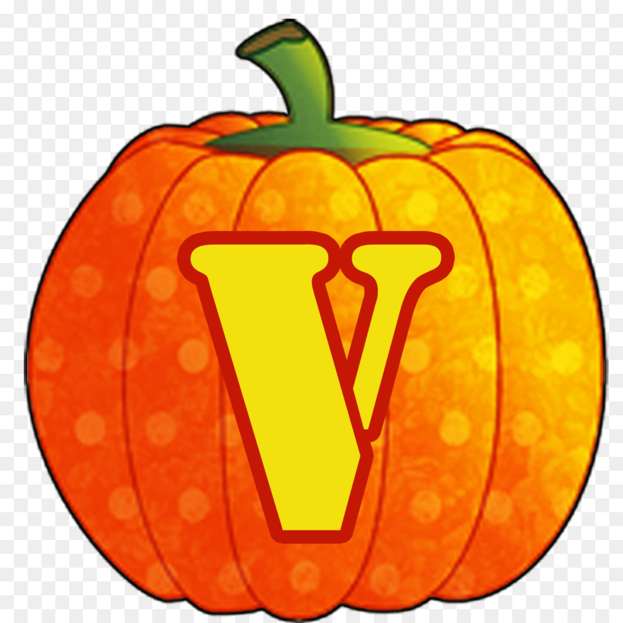 Lettera dell'alfabeto di Halloween Pumpkin Jack-o'-lantern - monogramma di halloween
