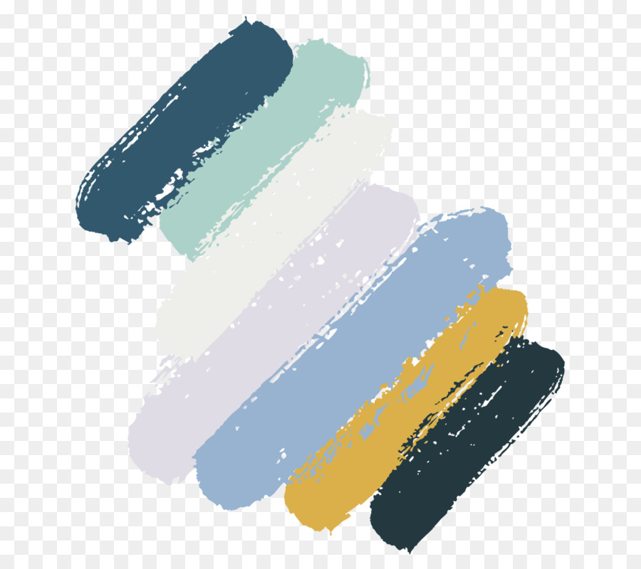 Tavolozza Colore schema Vernice blu - acquerello tavolozza