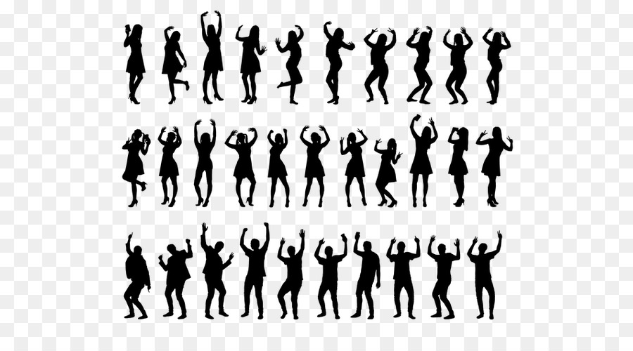 Dance party Portable Network Graphics Silhouette Clip art - gente che balla