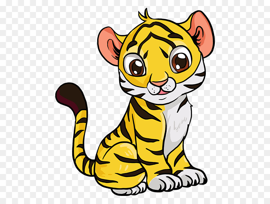 Disegno Tutorial Video clip Tiger Painting - piccola tigre